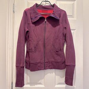 Vintage Lululemon Purple/magenta Zip Up Sweater Size US M